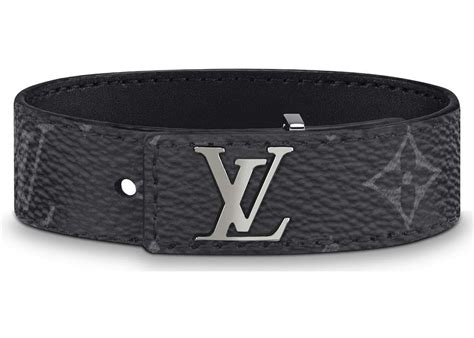 louis vuitton mens black leather bracelet|Louis Vuitton slim bracelet men.